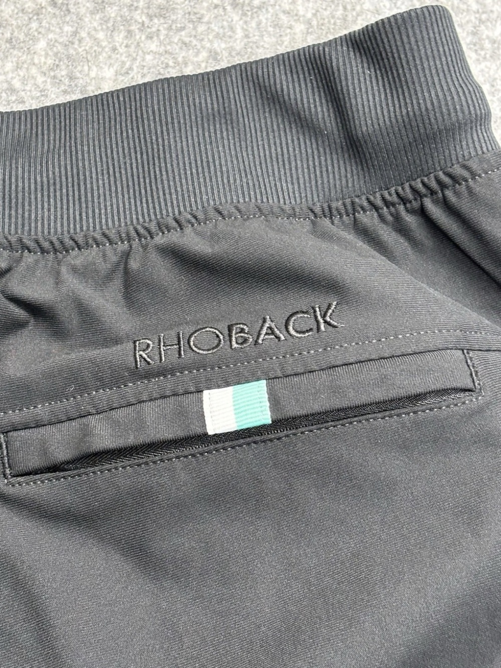 Rhoback Black Performance Jogger